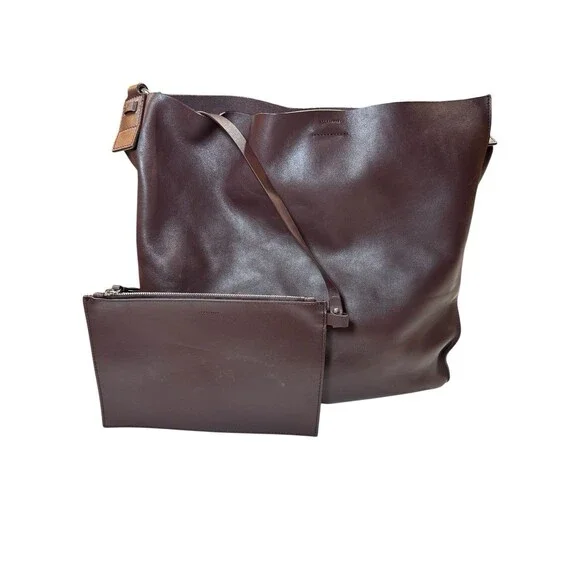 AllSaints Brown Leather Hobo Tote - Picture 2 of 15